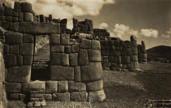 MARTÍN CHAMBI (1891-1973) A group of 8 photographs depicting indigenous figures, llamas, and landscapes of Peru.
